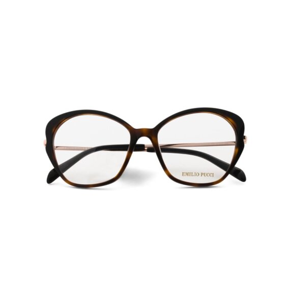 EMILIO PUCCI Havana 54mm Square Opticals - Picture 1 of 2
